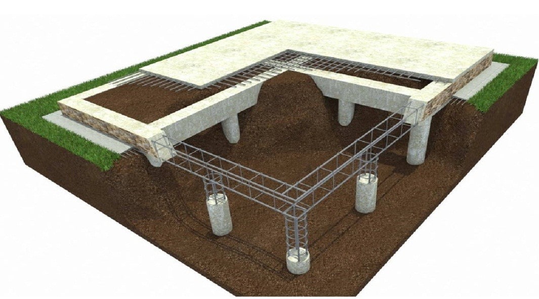 Свайно-ростверковый фундамент
